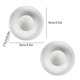 thumbnail image 3 of Paquete de 2 | Bandeja de huevos redonda de cerámica blanca | Fácil de limpiar | Contiene huevos duros o pasados por agua | Desayuno y uso para fiestas | Duradero Reutilizable | los 9x9x2,5cm |, 3 of 6