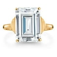 thumbnail image 3 of Gem Stone King 13.11 Cttw Cubic Zirconia CZ Simulated Diamond Engagement Ring for Women in 925 Sterling Silver | Emerald Cut 14X10MM | Available in Size 5,6,7,8,9, 3 of 6