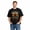 Black-111, variant on Just A Dad Milk Cartoon Funny Dad Graphic T-Shirt for Men 100% Cotton Soft Breathable Short Sleeve Crewneck Casual Comfort Tee Durable Everyday Wear Gift for Fathers and Husbands