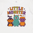 thumbnail image 4 of Inktastic Little Monster Halloween Cute Characters Boys or Girls Baby T-Shirt, 4 of 5