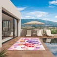 thumbnail image 2 of Hot Air Balloons Outdoor Rug 3x5 Ft, Non Slip Washable Area Rug, Valentine's Day Watercolor Love Balloons Patio Rugs Carpet Runner, Large Floor Mat for Indoor/Outdoor Deck Porch Camping, 2 of 8