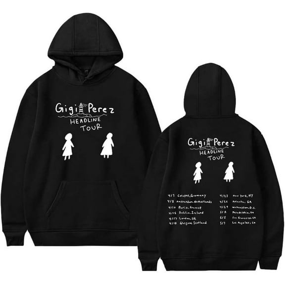 Gigi Perez Headline Tour 2025 Merch Hoodie Pockets Drawstring Unisex Hooded Sweatshirt Fashion Clothing