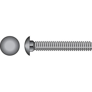 Hillman 59212 0.375 in. dia. x 2.5 in. Hillman Stainless Steel Carriage Bolt - Pack of 25