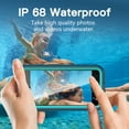 thumbnail image 5 of For iPhone SE 2022 Case iPhone SE 3rd Generation Waterproof,Built-In Screen Protector Mag-Safe Case Cover (Dark Blue/Green), 5 of 8