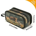 thumbnail image 3 of ALAZA Highland Cattle Animals Pencil Case Bag 3 Compartment Pen Pouch Large Storage Holder Box Organizer, 3 of 8