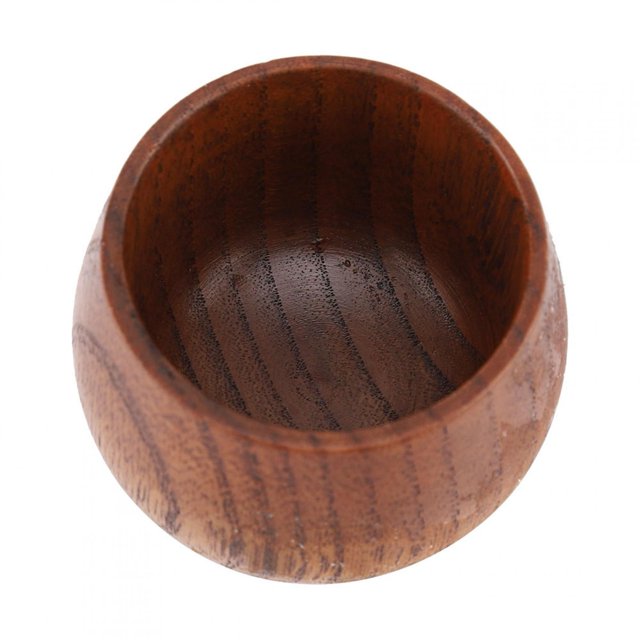 Taza de madera, taza de madera Color de registro primitivo Madera natural Café Té Cerveza Jugo Leche Taza(#2) EOTVIA No