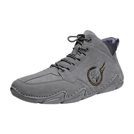 

Cglfd Men S Casual High-Top Pigskin Breathable Shoes