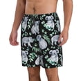 thumbnail image 2 of Balery Cartoon Koala Bear Traje de Baño Estilo Hawaiano para Hombre, Shorts de Secado Rápido con Bolsillos-Large, 2 of 6