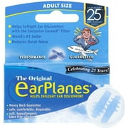 Original EarPlanes by Cirrus Healthcare Earplug for Airplane Travel Ear Protection (1 Pack)