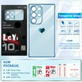 thumbnail image 2 of LeYi for Samsung Galaxy S24 Ultra 5G Case: Soft Cute Shockproof Slim Phone Cover with Screen Protector [2 Pcs] - Heart Funda Para Samsung Galaxy S24Ultra 5G Samsung Galaxy S24Ultra 5G, Blue, 2 of 7