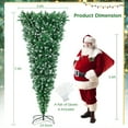 thumbnail image 2 of Gymax 7.5FT Pre-Lit Snowy Inverted Christmas Tree Artificial Tree w/ 400 LED Lights, 2 of 10