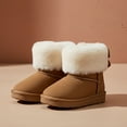 thumbnail image 3 of bebe Toddler Girl's Boots – Cozy Boots for Toddlers with Faux Fur Cuff and Butterfly Accent, 3 of 10
