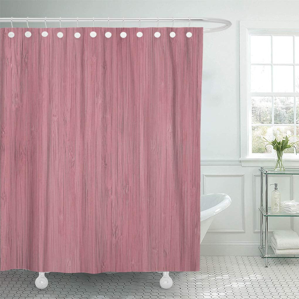 SUTTOM Lavender Mauve Purple Bamboo Wood Grain Dusty Rose Lilac Shower