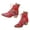 Red, variant on Womens Slip on Ankle Boots Casual Short Arch Support Pointed Toe Booties