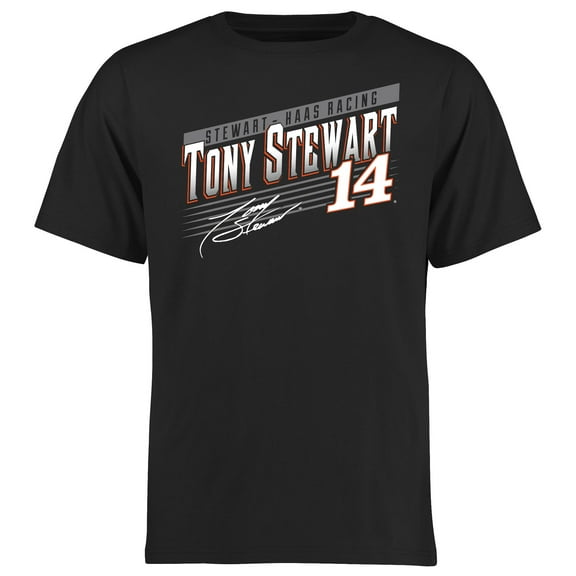 Men's Black Tony Stewart Crank Shaft T-Shirt