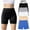 Blue, variant on HAOTAGS 5 Piece Girls' Short Leggings (5-14 Years),Elastic High Waist Summer Casual Breathable Solid 5 Pack Underwear Casual Shorts Yellow 7-8 T