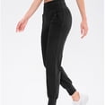 thumbnail image 3 of Pantalones deportivos de mujer con bolsillos con cremallera, de cintura alta, para entrenamiento deportivo y yoga, para mujer, 3 of 5