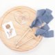 thumbnail image 3 of Xiao Hua Cintas, paquete de 4 cintas de gasa (azul) - 4 cm x 5 yardas, cinta con borde deshilachado, ideal para envolver regalos, bodas, manualidades., 3 of 5