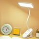 thumbnail image 1 of Lámpara de lectura para cama recargable con luz de clip, 3 brillos led para libro, para dormitorio universitario/estudio de trabajo en cama, cabeza cuadrada, batería recargable integrada de 800mAh, 1 of 9