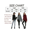 thumbnail image 3 of SHCKE Women's Asymmetric Knitted Poncho Sweater Chic Tassel Poncho Wrap Loose Fringed Shawls Capes and Wraps Pullover Sweater with Tassels Hem, 3 of 6