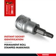 thumbnail image 4 of Teng Tools TX40 1/4 Inch Drive Metric Torx TX Chrome Vanadium Socket | Mechanic Tool | Hand Tool - M141240T-C, 4 of 7
