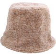 thumbnail image 3 of CoCopeaunts Women's Bucket Hat Solid Color Woolen Felt Fisherman Hat Outdoor Versatile Warm Hat Roll-up Brim Soft Foldable, 3 of 8