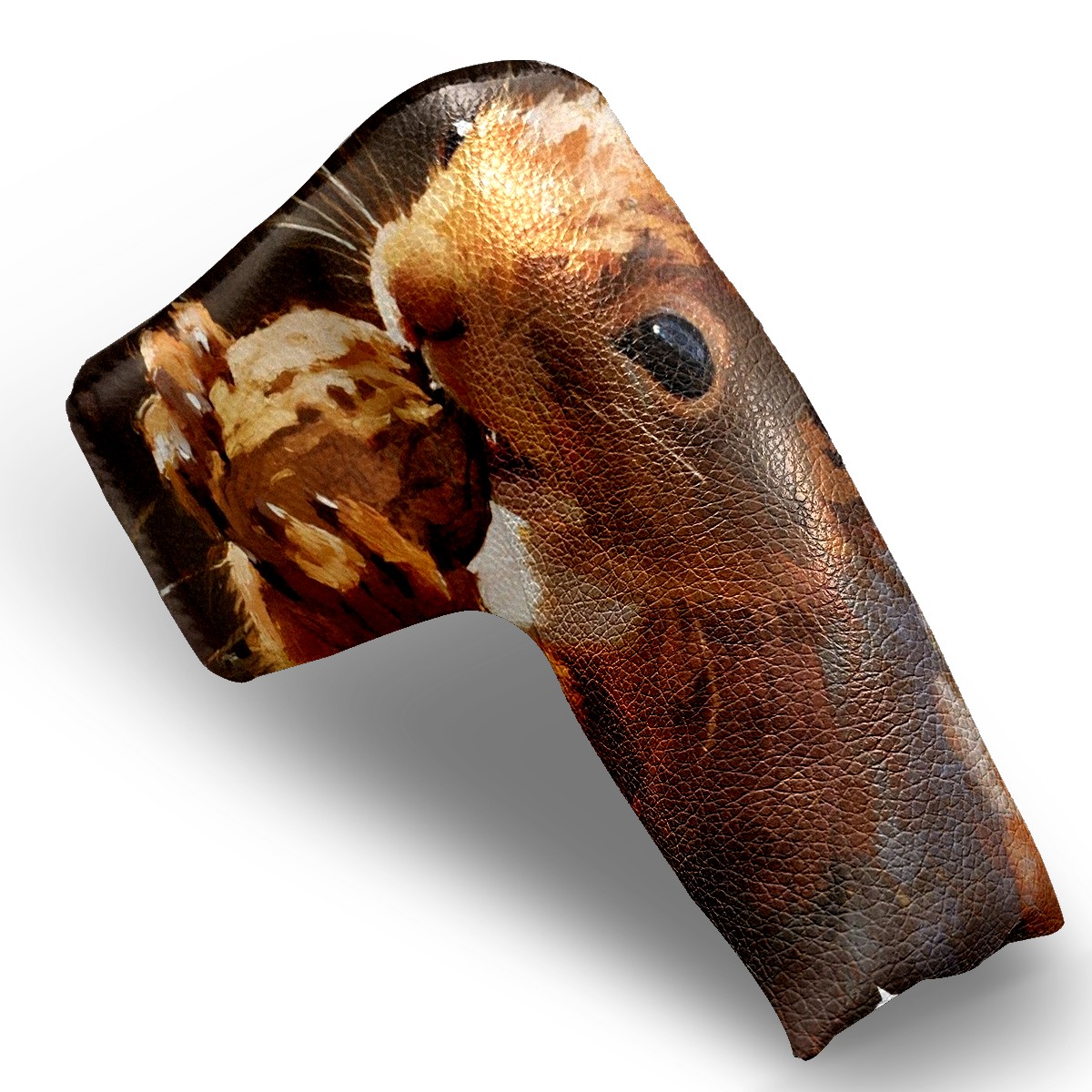 Golf Club Head Cover | Leather Golf Club Putte Headcover , Waterproof Golf Club Head Cover Set Driver Headcovers for Golf Clubs Men Women Squirrel