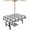 Latticejim5262, variant on Gray Check Plaid Outdoor Tablecloth with Umbrella Hole and Zipper, Spillproof Table Cloth for Rectangle Tables, Dinner/Picnic/Patio/Party Table Cover, Geometric Grey White