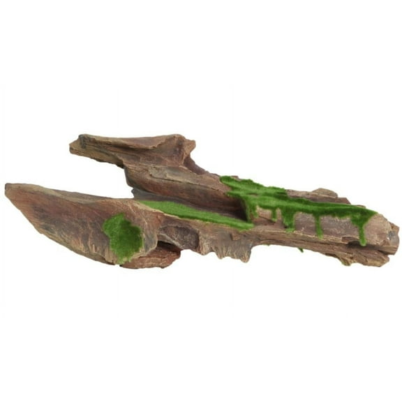 Fluval Brown Driftwood Decor with Moss (17.3x3.5x6.7)