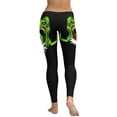 thumbnail image 4 of Ghostbusters Green Slimer Yoga Pants Women High Waisted Tummy Control Non See-Through Elastic Running Workout Yoga Leggings Pants, 4 of 7