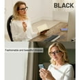 thumbnail image 5 of OCCI CHIARI Women's Blue Light Blocking Reading Glasses Stylish Computer Readers UV400 Protection Clear Vision 1.0 1.5 2.0 2.5 3.0 3.5 4.0 5.0 6.0 Composite Lens Anti Eye Strain, Glare, (Black ,4.00), 5 of 8