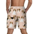 thumbnail image 4 of Gaeub Beagle Dog On Brown Mens Swim Trunks Stretch Beach Shorts Quick Dry for Men Swim Shorts Swimwear with Pockets- 3X-Large, 4 of 9