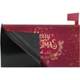 thumbnail image 3 of Merry Christmas Mailbox Cover Xmas Snowflakes Reindeer Mailbox Covers Magnetic New Year Mailbox Wraps Post Letter Box Cover Garden Home Decorations Standard Size 18" X 21", 3 of 5