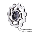 thumbnail image 1 of Rodillo de guía 11T MTB Bicicleta Trasero Patín Rueda De Rodamiento De Cerámica Polea CNC Guía de Bicicleta de Carretera Rueda de Rodillo 4mm 5mm 6mm, 1 of 6