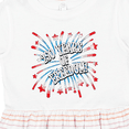 thumbnail image 4 of Inktastic 250 Years of Freedom-usa Fourth of July Fireworks Girls Toddler Dress, 4 of 5