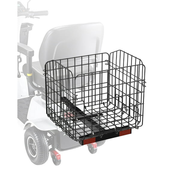 VEVOR Panier Arrière de Trottinette Panier Pliant Récepteur de 1 Pouce Fierté Trottinette de Mobilité
