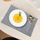 thumbnail image 5 of Xihbxyly Camino de Mesa Escandinavo, Mantel Aislante Térmico, Impermeable y Resistente Al Aceite, Elegante Diseño de Lino Gris y Marrón, para Uso En Interiores y Exteriores, Perfecto para Reuniones., 5 of 7