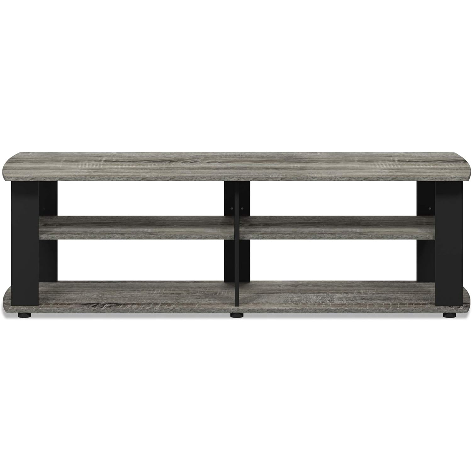 Furinno JAYA Large TV Stand for 55-Inch TV, Storage Bin, French