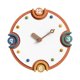 thumbnail image 1 of Reloj de pared minimalista, silencioso, ligero, sin tictac, decorativo, adorno Naranja, 1 of 9