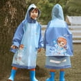 Raincoat For Boys,Children Raincoat Boy Girl Cartoon Prints Eva Transparent Poncho With Hat