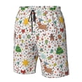 thumbnail image 4 of Fotbe Winter Christmas And New Year Deer Trajes de Baño Estampados para Hombre, Shorts de Verano de Secado Rápido, Ropa de Playa, Bañadores-3X-Large, 4 of 6