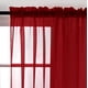 thumbnail image 4 of Cortina SpaceDresser Sheer Voile 132 x 137 cm, color rojo navideño, 4 of 8