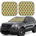 thumbnail image 6 of Kdxio Summer Watermelon Print 2-Piece Sun Shade Front Windshield - Foldable Car Front Window Sunshades for Most Sedans SUV Truck, 6 of 6