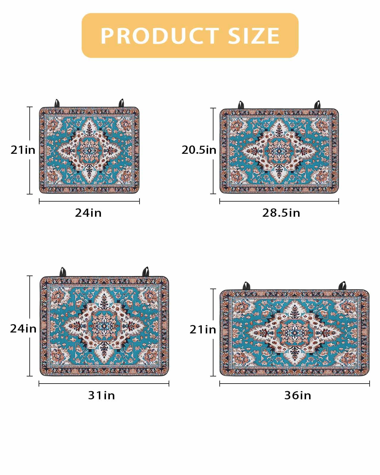 nqOlkjepod Large Induction Cooktop Protector Mat 24"x21", Colorful Boho Stove Top Covers for Electric Stove, Southwest Traditional Flowers Aesthetic Stove Burner Cover Mats, Glass Top Stove Cover