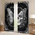 thumbnail image 2 of Homewish Goth Halloween Skull Butterfly Blackout Curtains,Moon Mushroom Curtains Pack of 2 (42x84 Each), 2 of 6