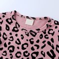 thumbnail image 5 of Zhuashum Toddler Girls Outfits 3-4 Years Leopard Print Clothes Round Neck Long Sleeve Set Daily Sleepwear Elegance Playsuit Pink, 5 of 8