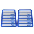 thumbnail image 1 of Silicone Alley, 10 Non-stick Silicone Mat Pad, Small Rectangle 5 X 4 Inch, Blue, 1 of 4