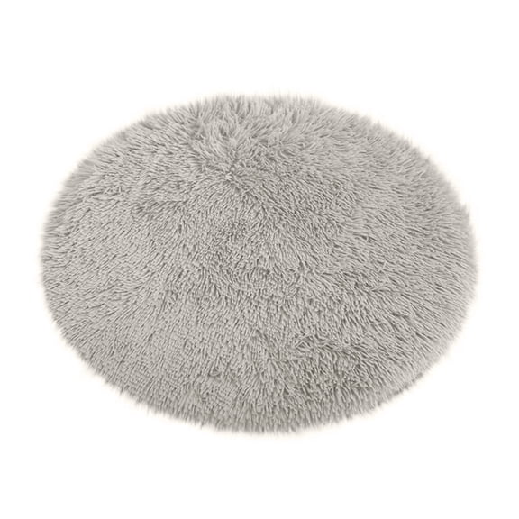 Round Donut Cat and Dog Cushion Bed, Bed for Cats or Small Dogs, Anti-Slip & Water-Resistant Bottom, Soft Durable Fabric Pet Bed, Washable Cat & Dog Bed, Winter Pet Supplies