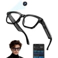 thumbnail image 2 of Wrongduck 4K Camera Smart Glasses, AI Recording Glasses with Bluetooth Audio Microphone, First Person Video Wearable Tech for Travel Business Driving Sports Use, 2 of 10