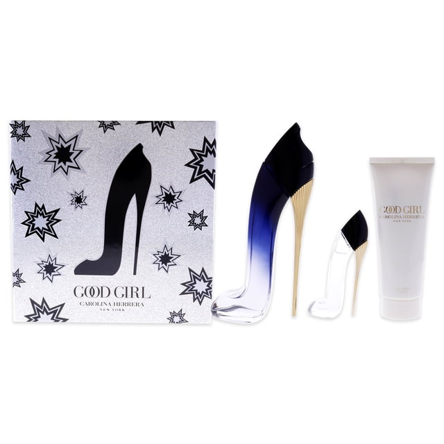 Carolina Herrera Aerosol EDP de 1.7oz, Aerosol EDP de 0.24oz, Loción corporal de 2.5oz Buena niña 3 Pc Gift Set Carolina Herrera Carolina Herrera Aerosol EDP de 1.7oz, Aerosol EDP de 0.24oz, Loción corporal de 2.5oz